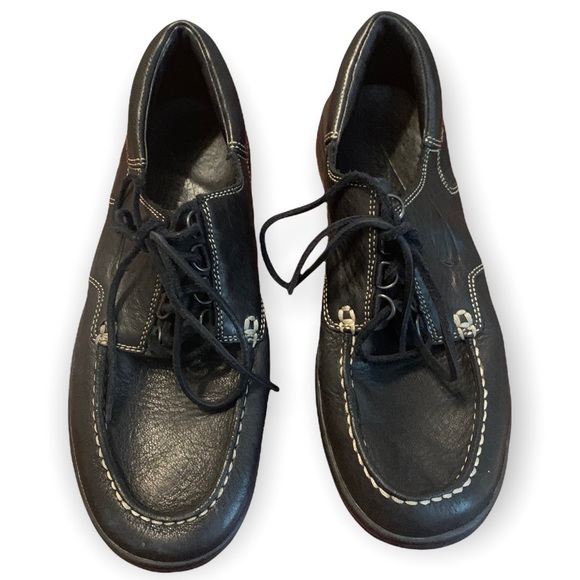 Nike Black Leather Boat Shoes  Mens sz 9 - Picture 8 of 8